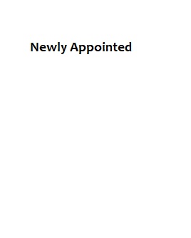 newly appointed
